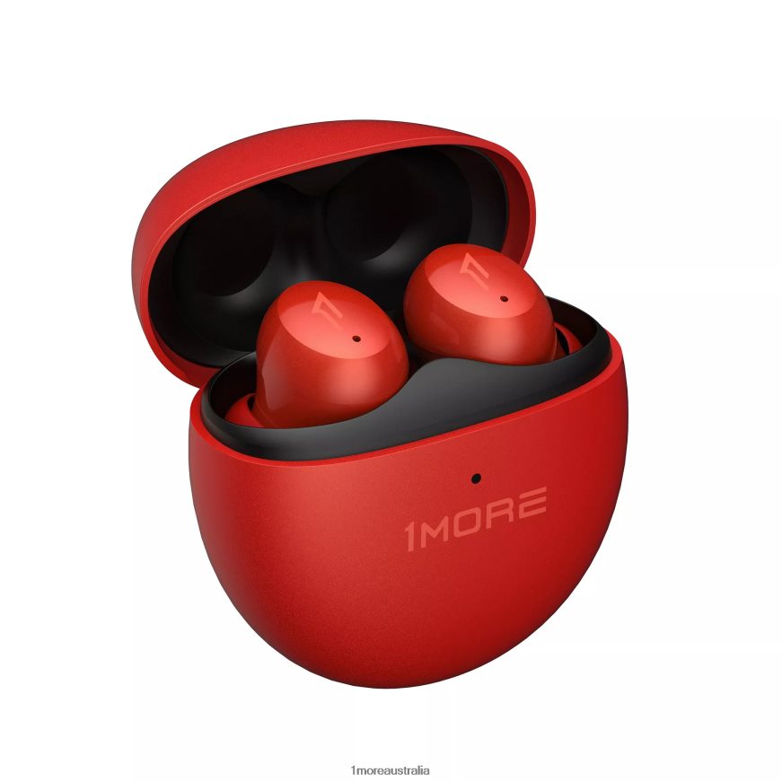 ComfoBuds Mini True Wireless Noise Canceling Headphones Cinnabar Red 1MORE Headphones HJ66BD11